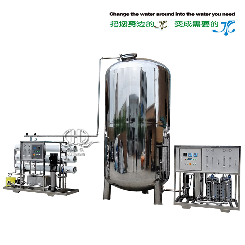 HDNRO-6000型全自動反滲透+EDI超純水設備帶10噸水箱
