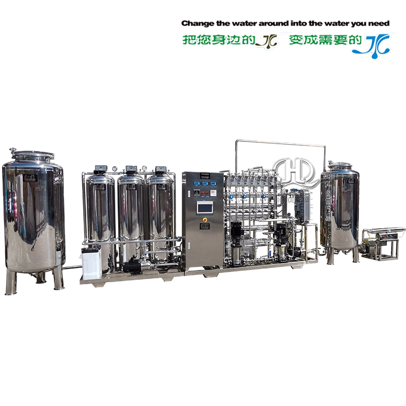 HDNRO-500型全自動帶軟化二級反滲透+EDI超純去離子水系統帶紫外線