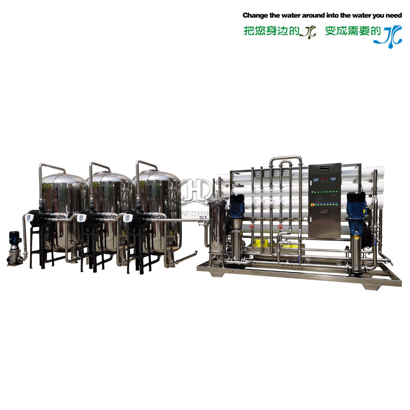 10噸二級帶軟化全自動反滲透設備